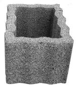 Rasterstein 40x30x25cm mittel grau