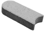Mähstein 22x10x4,5cm klein grau
